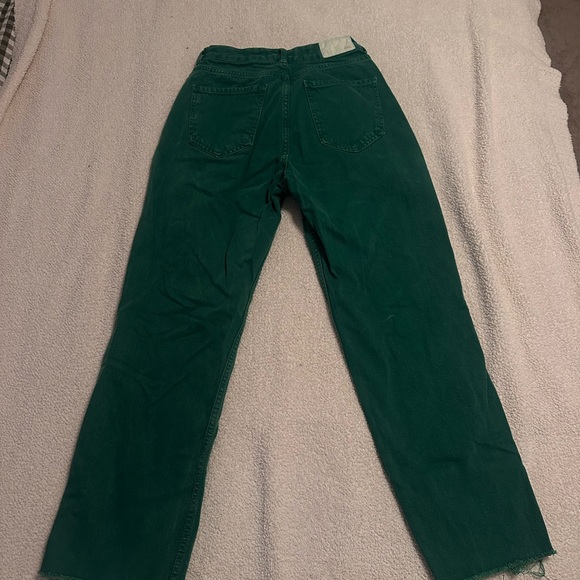 Zara Emerald Button-Up Pants - Picture 4 of 6